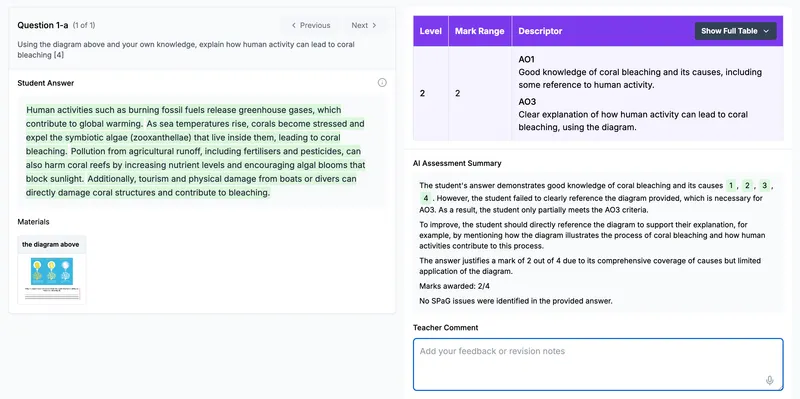 Intelligent marking assistance